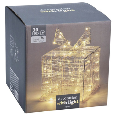 Lighted Gift Box 30 LED 15 cm