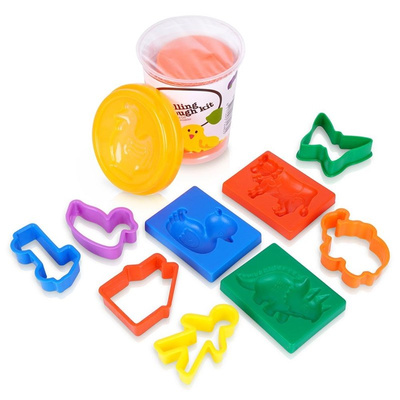 Playdough with Molds Orange 10 pcs