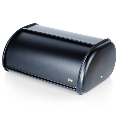 Bread Bin Steel Black 43x27,5x18,5 cm