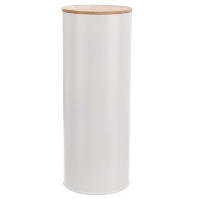 Food Container Metal White with Bamboo Lid WHITELINE 28,5 ml