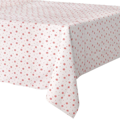 Tablecloth Stain-Resistant Snowflakes 180x130 cm