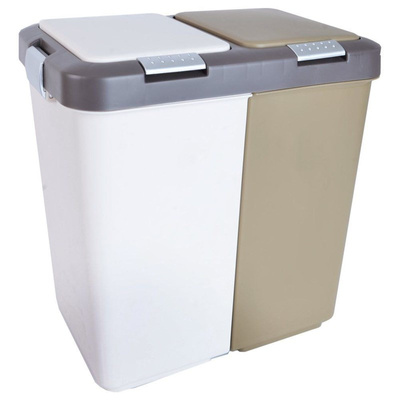 ORION Bin for waste / rubbish to segregate 2x20L