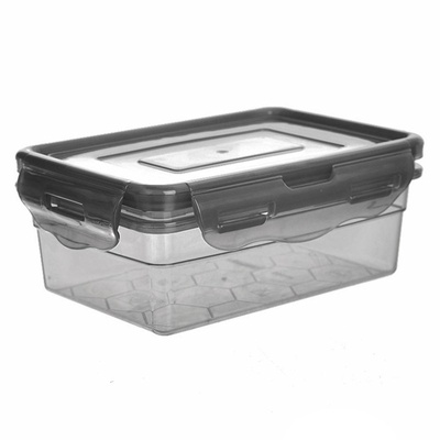 Food Container with Lid and Gasket Gray GREY 500 ml