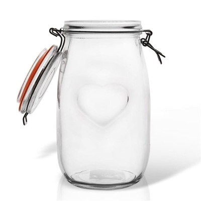 Jar with Clip Glass 1,5 l