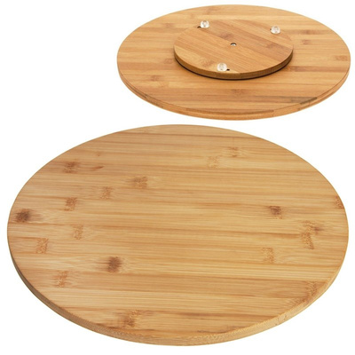 Rotating Serving Board Bamboo 35 cm