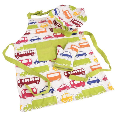 ORION Kitchen apron glove cap for kids CARS
