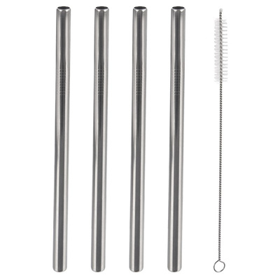 Drinking Straws Steel with Brush 21,5 cm 5 pcs