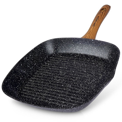 Grill Pan Granite Square NATURE 28x28 cm