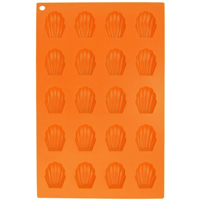 Cookie Mold Silicone Orange Shells SILLINIE