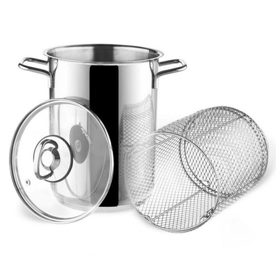 Asparagus and Pasta Pot Steel with Strainer and Lid ANETT 16 cm, 4,2 l