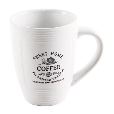 Mug Ceramic White SWEET HOME 450 ml