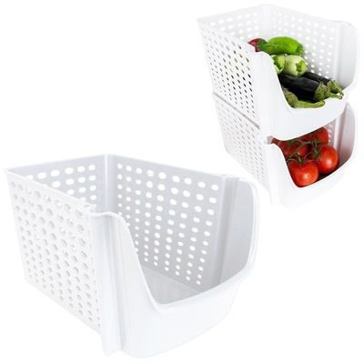 Vegetable Storage Container White 29x21x16 cm