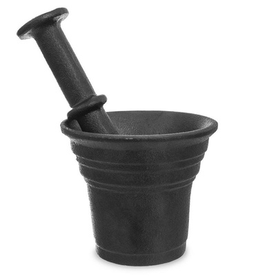 ORION CAST-IRON mortar for spices black 10,5 cm