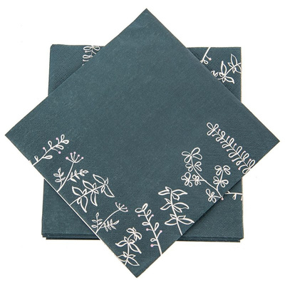 Napkins Paper Green 3-Layered LOUKA 33x33 cm 20 pcs