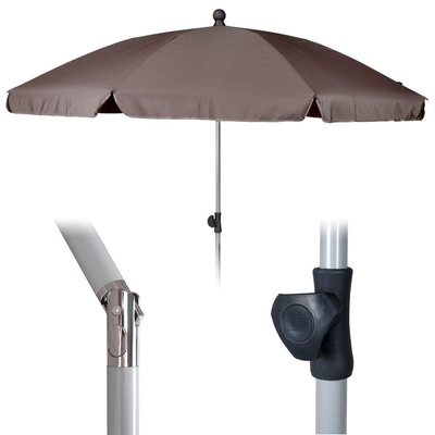 ORION Umbrella BEACH GARDEN 200 cm adjustable BROWN