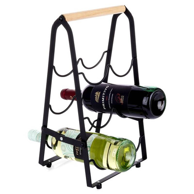 Wine rack for 6 bottles metal 21x38 cm