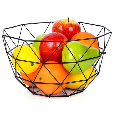 Fruit basket with hanger metal 27x26x42.5 cm