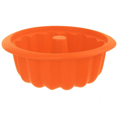 Cake Mould Silicone with a Chimney Orange SILLINIE