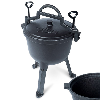 Cast iron fire pot on legs with lid CAST LINE 4 l