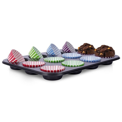 Muffin Tray with Cupcake Cases 13 pcs