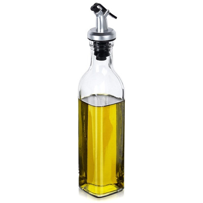 Olive oil and vinegar bottle glass with dispenser 250 ml
