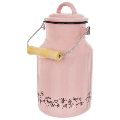 Milk Can Enamel Pink LOUKA 2 l