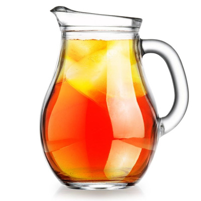 ORION Glass jug for water compote lemonade drinks with handle 0,5L