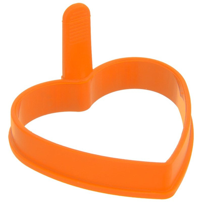 Egg Rings Silicone Orange Heart SILLINIE