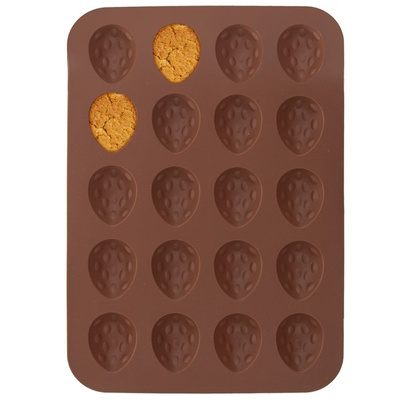 Cookie Mold Silicone Brown Nuts SILLINIE