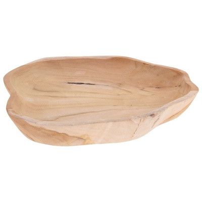 ORION Plate for serving WOODEN from teak wood tray 35x30 cm