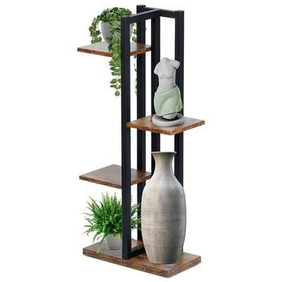 Plant stand metal 4-tier 93 cm