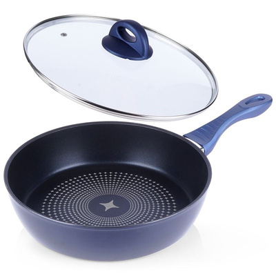 Frying Pan Diamond Non-Stick with Glass Lid DIAMANT 28 cm