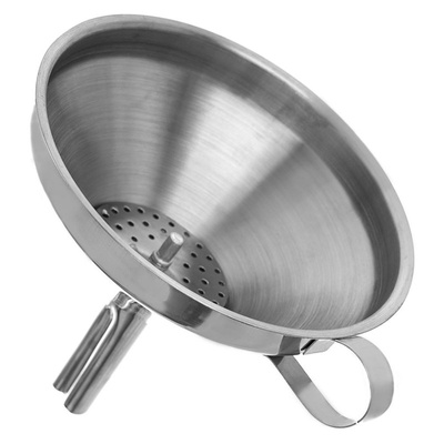 ORION Kitchen funnel with sieve steel for wine juice balloon