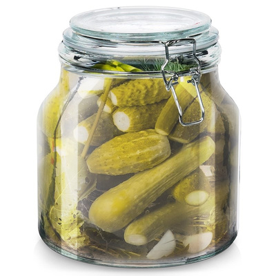 Jar with Clip Glass IRMA 2,4 l