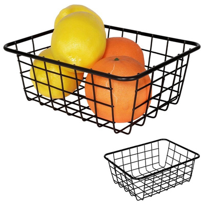 Fruit Basket Metal Black