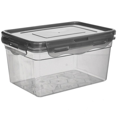 Food Container with Lid and Gasket Gray GREY 1,4 l