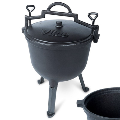 Cast iron fire pot on legs with lid CAST LINE 10 l
