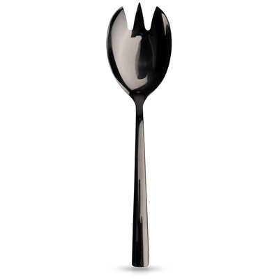 Salad Spoon Steel Black BLACK 25 cm