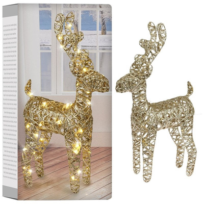 Lighted Deer Golden 40 LED 45 cm