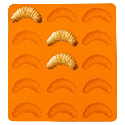 Cookie Mold Silicone Orange Croissants SILLINIE