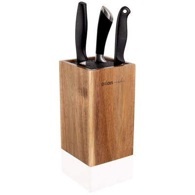 ORION Stand for steel ceramic knives WOODEN block for knives universal